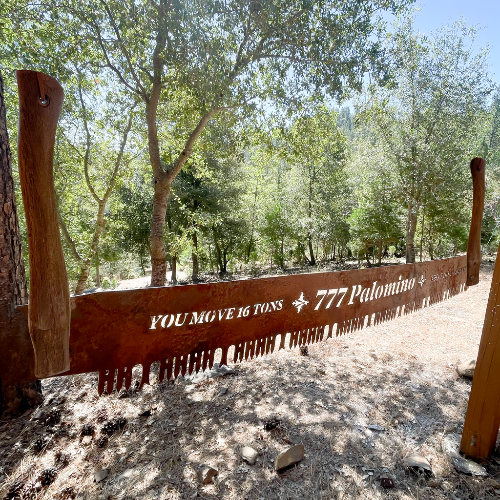 Yosemite Trail Sign: Custom Crosscut Saw Sign