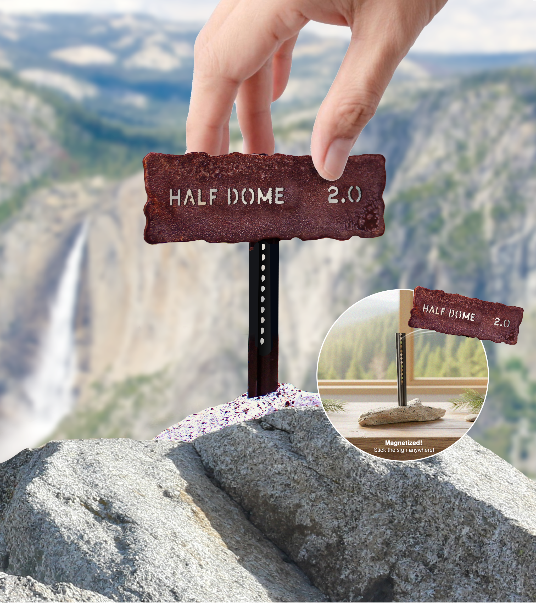 Yosemite Trail Sign: Half Dome