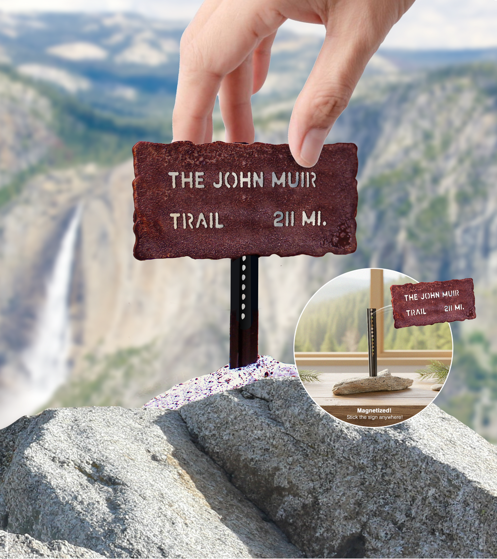 Yosemite Trail Sign: The John Muir Trail 211 Miles