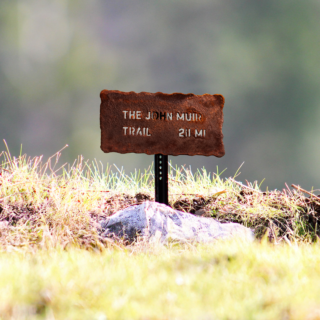 Yosemite Trail Sign: The John Muir Trail 211 Miles