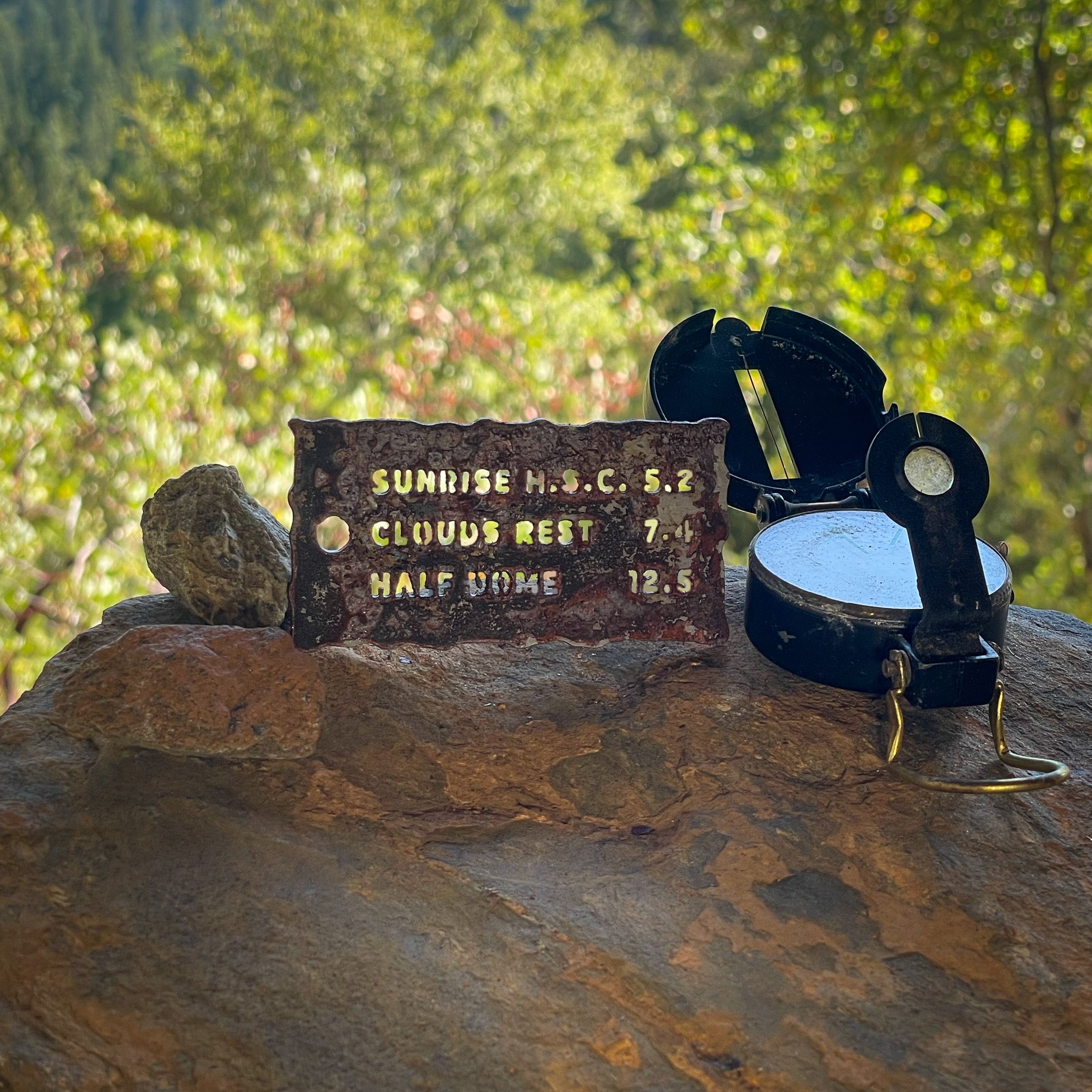 Yosemite Trail Sign (Sunrise H.S.C / Clouds Rest / Half Dome)